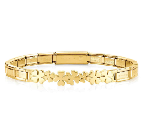 Przejdź do produktu Bransoletka Nomination Trendsetter Złota Koniczynki