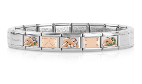 Przejdź do produktu Bransoletka z kolorowymi cyrkoniami Composable NOMINATION RG 75