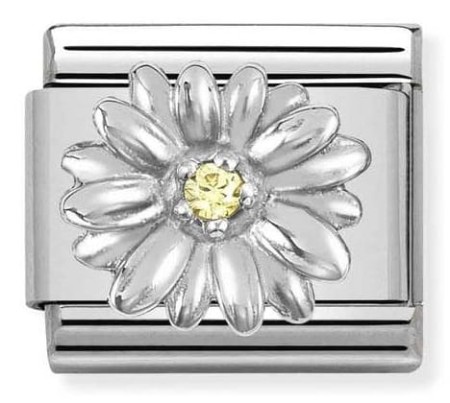 330311/13 Stokrotka z cyrkonią (Daisy with Yellow CZ)
