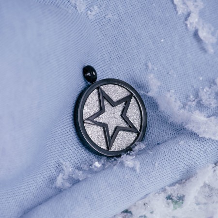 Zawieszka iXXXi brokatowa gwiazdka czarna