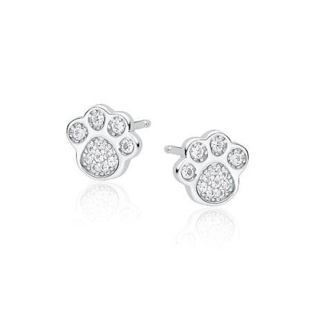 Kolczyki srebro 925 łapki z cyrkoniami