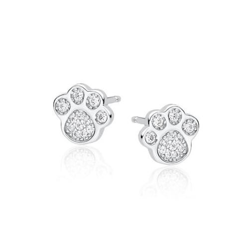 Przejdź do produktu Kolczyki srebro 925 łapki z cyrkoniami