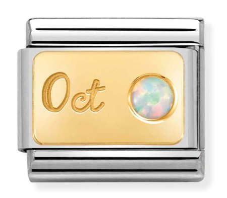 030519/10 Październik - Opal Gold (White Opal - OCTOBER)