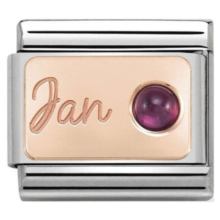 Styczeń - Granat Rose Gold