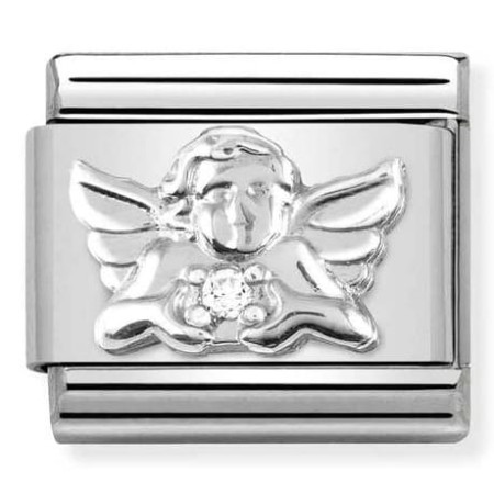 Anioł z cyrkonią Silver