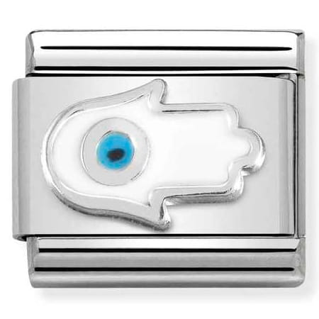 Ręka Fatimy biała Silver