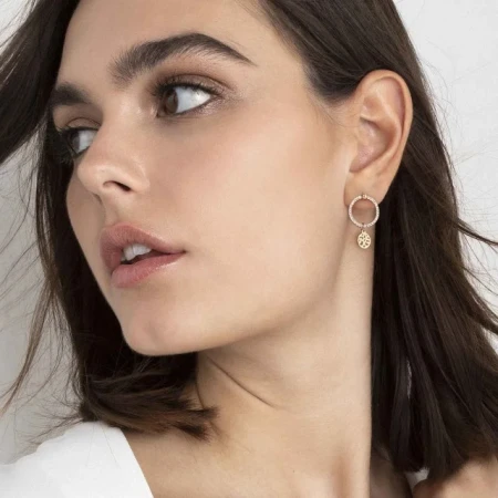 Kolczyki Nomination Chic&Charm drzewo życia złote