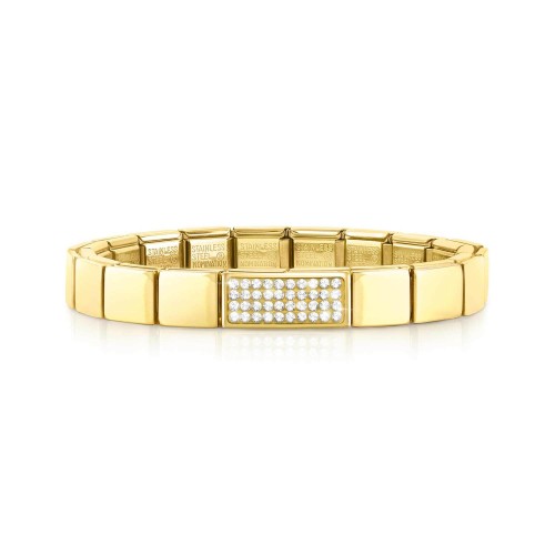 Przejdź do produktu Bransoletka Composable Glam Gold Białe Pave