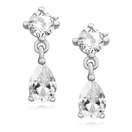 Kolczyki srebro 925 białe cyrkonie