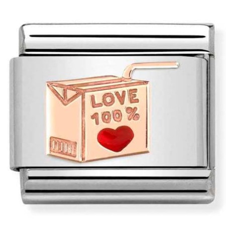 Nomination Element 9K Sok 100% LOVE Rose Gold