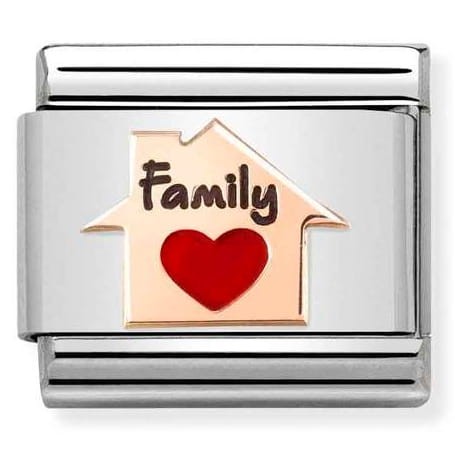 Przejdź do produktu Nomination Element 9K Family domek Rose Gold