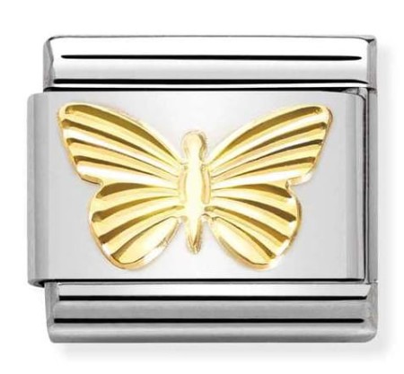 Nomination Element Link 18K Motyl diamentowany Gold