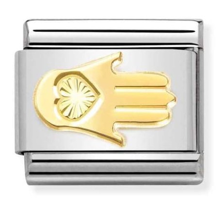 Nomination Element 18K Ręka Fatimy diamentowana Gold