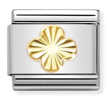 Nomination Element 18K Czterolistna koniczynka diamentowana Gold