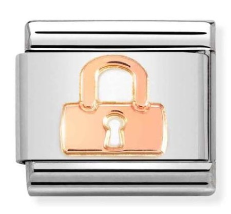 Nomination Element 9K Kłódka Rose Gold