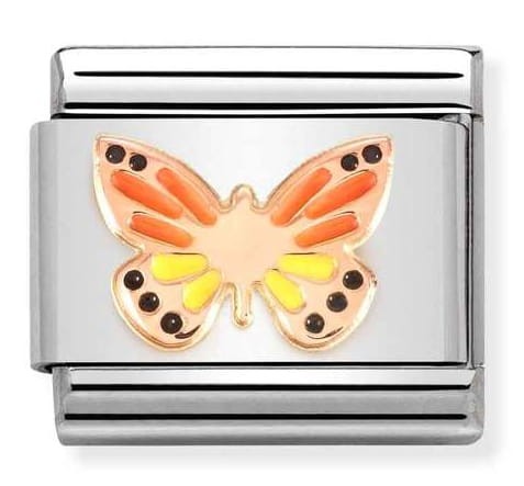 Przejdź do produktu Nomination Element 9K Kolorowy motyl Rose Gold
