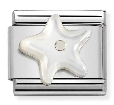 Nomination Element Rozgwiazda z masą perłową Silver