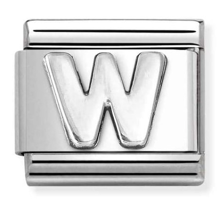 Nomination Element Litera "W" Silver