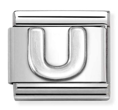 Nomination Element Litera "U" Silver