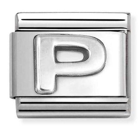 Nomination Element Litera "P" Silver