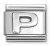Nomination Element Litera "P" Silver