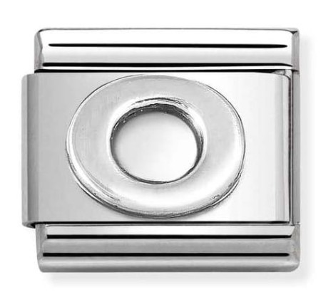 Nomination Element Litera "O" Silver
