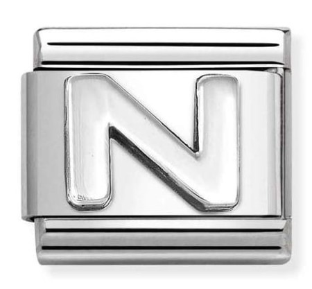 Nomination Element Litera "N" Silver