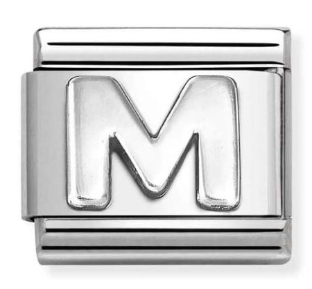 Nomination Element Litera "M" Silver
