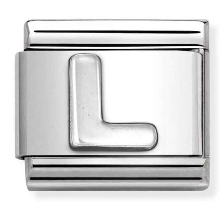 Nomination Element Litera "L" Silver