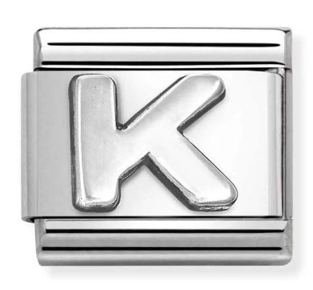 Nomination Element Litera "K" Silve