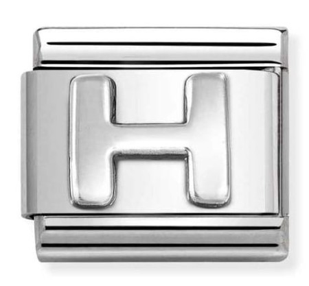 Nomination Element Litera "H" Silver