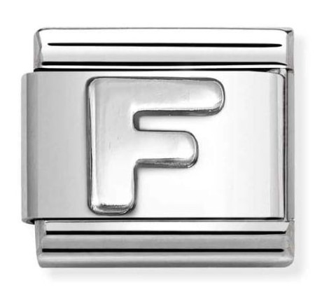 Nomination Element Litera "F" Silver