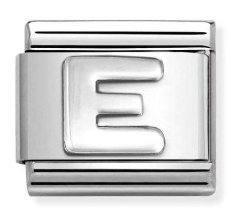 Nomination Element Litera "E" Silver