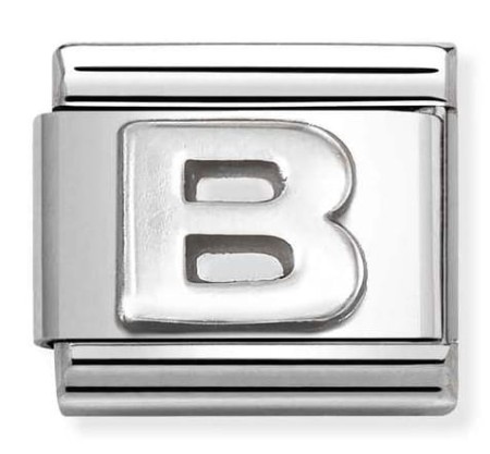 Nomination Element Litera "B" Silver