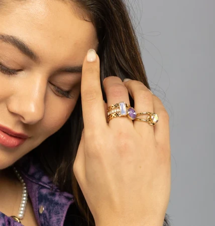 Pierścionek Melano Twisted TR32 złoty