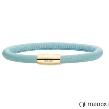 Bransoletka skórzana na magnes Manoki BA508GPN