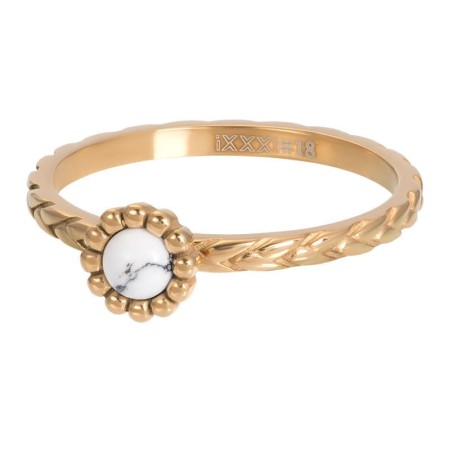Ring iXXXi Marmurowy złoty XS