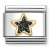 Nomination Element 18K Czarna brokatowa gwiazdka Gold