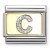 Nomination Element 18K Litera "C" z brokatem Gold