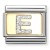 Nomination Element Link 18K Litera "E" z brokatem Gold
