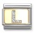 Nomination Element Link 18K Litera "L" z brokatem Gold