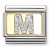 Nomination Element Link 18K Litera "M" z brokatem Gold
