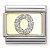 Nomination Element 18K Litera "O" z brokatem Gold