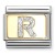 Nomination Element Link 18K Litera "R" z brokatem Gold
