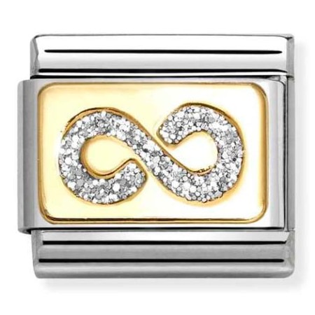 Nomination Element 18K Brokatowa nieskończoność Gold
