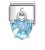 Nomination Element Charms Cyrkonia wisząca niebieskie serce Silver