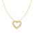 Naszyjnik z sercem Nomination Lovecloud złoty