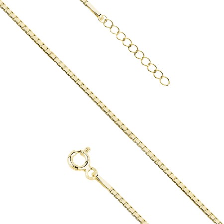 Bransoletka srebro 925 kostka wenecka złota KVD019BG