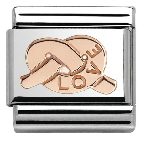 Bransoletka Composable NOMINATION Obietnica Miłości Różowe złoto 152