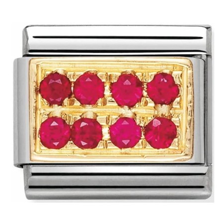 Nomination Element 18K Czerwone cyrkonie Gold